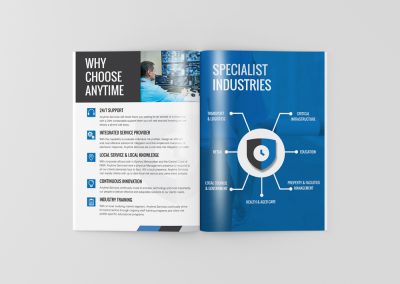 Anytime Services Brochure Design
